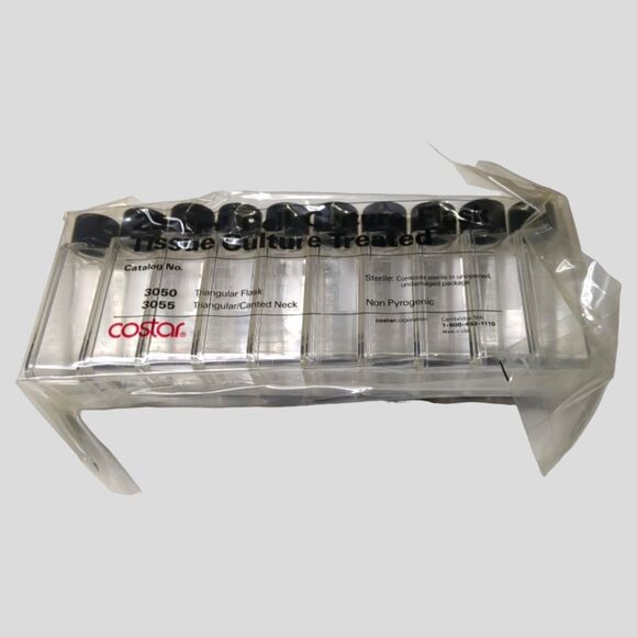 Costar Cell Culture Flask 25 cm² 20 Flasks per Pack Triangular Flask Canted - Picture 1 of 5